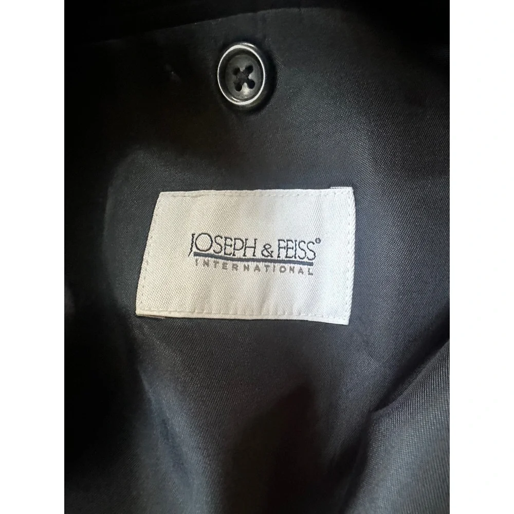 Joseph & Feiss Mens Navy Blue Blazer Gold Crest Buttons Two Button Jacket